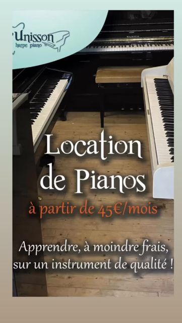✨ JUSQU’À 24 MOIS DE LOYERS OFFERTS POUR UN ACHAT SUITE À UNE LOCATION ✨
.
.
La location d’un piano permet d’apprendre à jouer -à moindre coût- sur un véritable instrument, révisé et accordé 😊
Et vous pouvez prendre le temps de réfléchir ⏰ car nous offrons jusqu’à 24 mois de loyers si vous choisissez finalement d’acquérir l’instrument !
.
Découvrez notre offre et notre univers 
https://lunisson.live/services-piano-lunisson/location-piano-2/
.
Et réservez votre piano directement en ligne 💻🎶👌

.

#piano #débutant #apprendrelepiano #metierdart #metierpassion #dijon #vesoul #langres #chaumont #dole #hautemarne #hautesaone #cotedor #bourgognefranchecomte