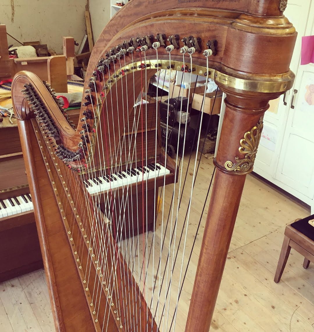 restauration harpe chromatique PLEYEL LYON