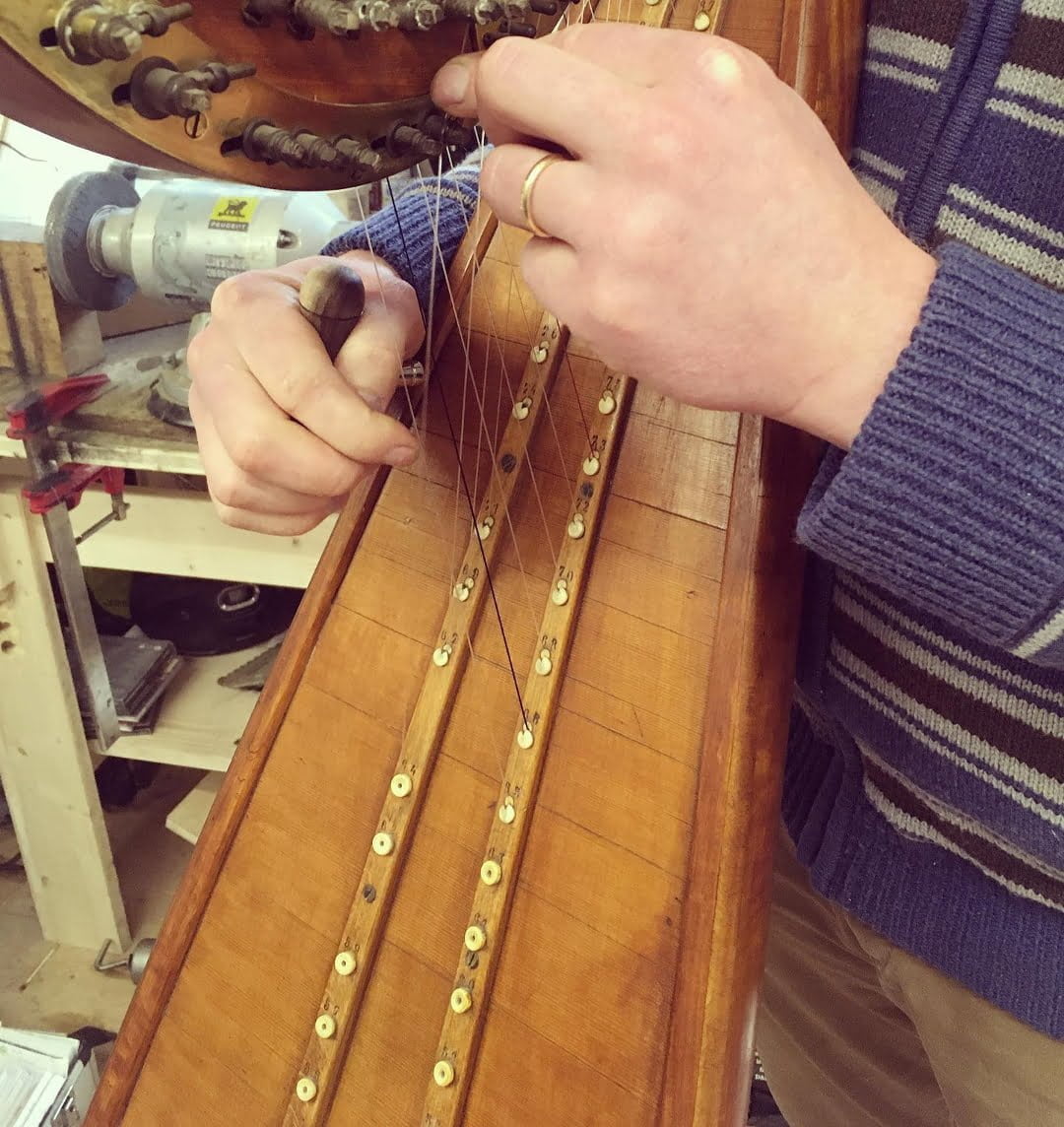 restauration harpe chromatique PLEYEL LYON